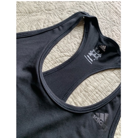 Adidas Climalite Black Racerback Tank Top - Picture 2 of 2